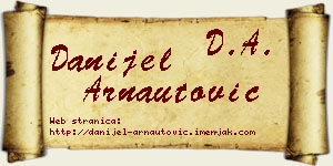 Danijel Arnautović vizit kartica